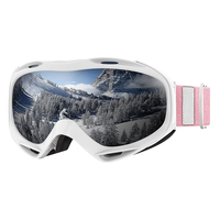 Haute Qualité Rose Ski Anti-Buée Uv400 Lunettes De Ski