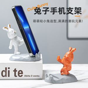 Adornos <span class=keywords><strong>de</strong></span> <span class=keywords><strong>conejo</strong></span> <span class=keywords><strong>de</strong></span> belleza creativa decoración <span class=keywords><strong>de</strong></span> escritorio <span class=keywords><strong>de</strong></span> oficina Regalo <span class=keywords><strong>de</strong></span> Cumpleaños niñas resina lindo soporte <span class=keywords><strong>de</strong></span> teléfono móvil - Product Image 3