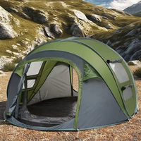 Tente de camping de luxe pliable à ouverture rapide en une seconde, grande tente multi-personnes à armature en acier pour toutes les saisons, modèle Wind Valley