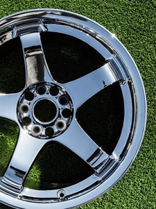 Rines Forjados de Aleación de 5 Brazos Estilo <span class=keywords><strong>GT</strong></span> Triple Cromado de 19, 20 y 21 Pulgadas con Borde Profundo 5x114.3 5x120 Compatibles con <span class=keywords><strong>Nissan</strong></span> 370Z Skyline R32 Infiniti - Product Image 4