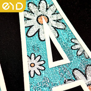 EYD logo personnalisé en gros fer sur patchs t-shirt impression Chenille vinyle silicone maman fête des mères presse à chaud transfert vêtements - Product Image 5