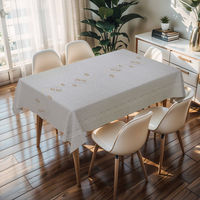 Nappe d'école blanche et rose à motifs floraux RNPT avec support en PU, résistante aux taches, facile à nettoyer, épaisseur 0,5 mm, pour hôtel