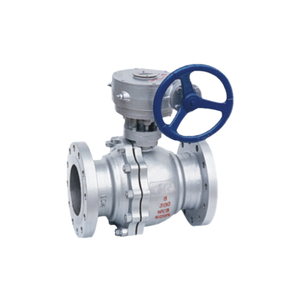 Bille fixe en acier au carbone WCB de qualité supérieure, conforme à la norme ANSI, avec boîte de vitesses à deux pièces pour l'étanchéité des médiams aqueux - Product Image 4