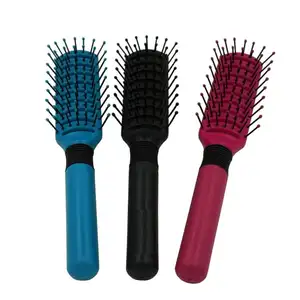 Anti- static massage vent beauty hair brush dematting wave brush