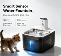 Fontaine à eau intelligente sans fil pour animaux de compagnie, en acier inoxydable 304, 3,2 L, batterie 4000 mAh, distributeur d'eau à induction pour chat et chien – Offre Spéciale