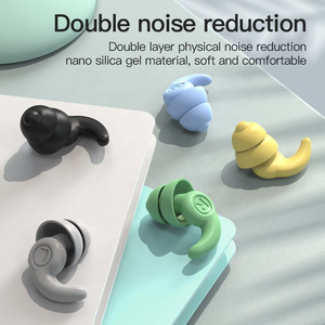 Ear Plugs for Sleeping <strong>Noise</strong> Cancelling of Silicone Reusable <strong>Earplugs</strong> for <strong>Noise</strong> Reduction <strong>Earplug</strong> Sound <strong>Blocking</strong> - Product Image 4