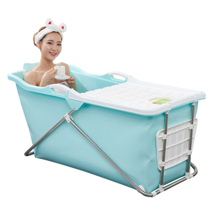 <span class=keywords><strong>Baignoire</strong></span> <span class=keywords><strong>pliable</strong></span> portable et élégante en plastique écologique pour les pieds, <span class=keywords><strong>avec</strong></span> couvercle et drain d'angle, pour adultes - Product Image 6