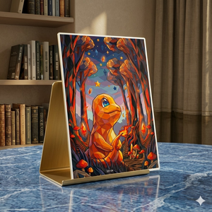 แผ่นชิกิชิลายศิลปะสไตล์ฤดูใบไม้ร่วงแบบโปเกมอน ของสะสมงานศิลปะติดผนังลายอนิเมะ พิมพ์ลายตัวละครพิคาชู เกนการ์ และอีวุย - Product Image 1