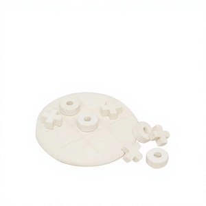 Jeu de Tic Tac Toe en marbre blanc pour l'intérieur, objet décoratif, accessoires pour la maison, jeux de réflexion pour enfants, designs personnalisables - Product Image 1