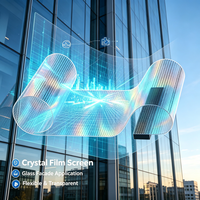 Écran LED transparent haute luminosité P10-20 pour vitrine de centre commercial, mur-rideau en verre, publicité