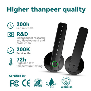Cerradura Inteligente para Puerta de Vidrio y Aluminio Camakt 2025 Tuya, Desbloqueo con Huella Dactilar, Llave Inteligente para Teléfono Inteligente, Compatible con la Nube - Product Image 3