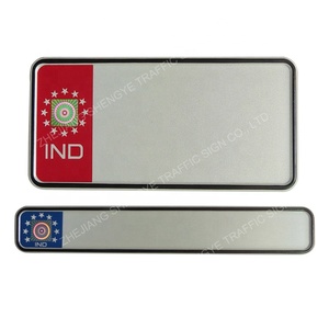 <span class=keywords><strong>Pas</strong></span> <span class=keywords><strong>cher</strong></span> Professionnel En Métal Blanc Personnalisé Euro Inde Voiture Plaque D'<span class=keywords><strong>immatriculation</strong></span> - Product Image 6