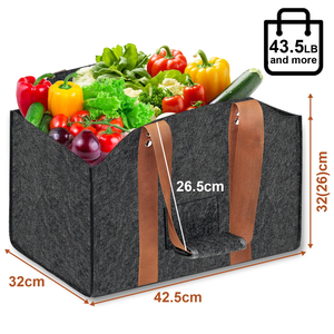 Grande capacità <span class=keywords><strong>in</strong></span> <span class=keywords><strong>feltro</strong></span> di legna da ardere cestino pieghevole per camino <span class=keywords><strong>borsa</strong></span> porta fuoco porta legno con maniglie - Product Image 5