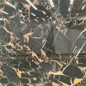 Bella atene Nero Portoro marmo Nero piastrelle del pavimento della toilette prezzo in uae design romanzo porcellana all'ingrosso rivestimento facciata ston - Product Image 4