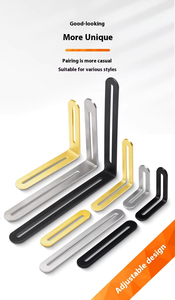 Connecteur d'angle en métal pour meubles, fixation à 90 degrés, support d'angle en bois - Product Image 4