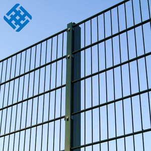 Garde-corps bilatéral galvanisé Grillage double face pour clôture 2D avec poteaux en <span class=keywords><strong>bois</strong></span> traité thermiquement pour clôture de jardin et de cour - Product Image 2