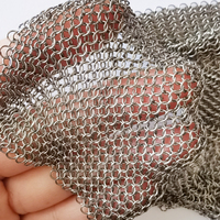 Maille de foyer en maille d'armure d'anneau de titane de résistance à hautes températures