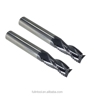 Customizable ODM/OEM High Hardness HRC60 Carbide <strong>Rough</strong> End Mill D6*50MM Bronze Color <strong>CNC</strong> Processing Milling Cutter Hard Steel - Product Image 1