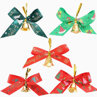 Attaches torsadées métalliques colorées Fanxing pour Noël, en fil PET brillant pré-coupé, pour décorations d'arbre de Noël