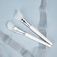 Brosse faciale en silicone blanc souple et plate Hongstars, livraison rapide, applicateur de masque facial avec logo personnalisé