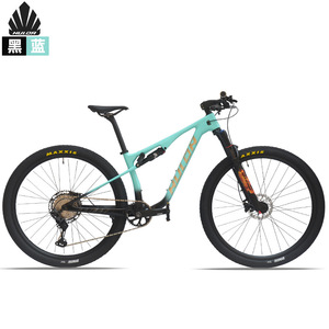 Vélo de montagne tout suspendu HULDABIKE 29 pouces en fibre de carbone, transmission Shimano XT8100, cadre Softtail, vélo tout-terrain pour adultes - Product Image 1