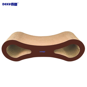 Rascador para Gatos <span class=keywords><strong>Deku</strong></span> Figure Eight, Cartón Corrugado, Juguete Resistente para Afilar Garras, Suministros para Mascotas - Product Image 1