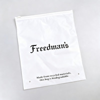 Sacs Ziplock en plastique givré blanc pour sweats à capuche – Durables, transparents et refermables, avec logo personnalisé pour l'affichage en magasin et le stockage sécurisé
