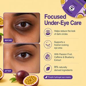 Masques Hydrogel ODM Rafraîchissants pour les Yeux au Fruit de la Passion, Soin Lissant Anti-Cernes et Anti-Rides, à l'Extrait de Caféine, pour Tous Types de Peaux - Product Image 2