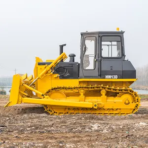 Mesin buldoser mini epa asli Tiongkok dengan pisau HW-13 10ton 8 ton kebun dozer hidrolik kecil baru buldoser kecil