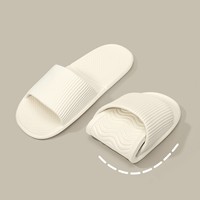 Pantoufles EVA légères adaptées à l'hôtel Sandales pliables de salle de bain antidérapantes pour les vacances de voyage respirantes jetables