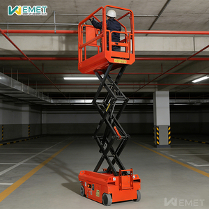 Plataforma Elevadora de Tijera Eléctrica Mini Eficiente con Accionamiento AC, 4.6m, Autopropulsada, con Plataforma de Extensión y Certificación CE ISO - Product Image 3