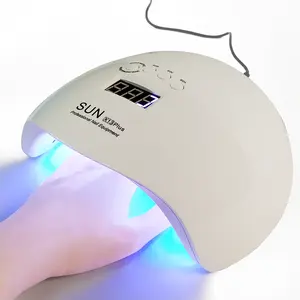 NAILGIRLS mesin pengering kuku profesional, lampu penyembuhan Gel kuku LED ganda 65W pengering dengan nampan UV, mesin perawatan kuku