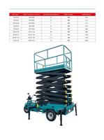Plateforme de travail aérienne mobile à ciseaux montée sur tricycle électrique, hauteur de levage 4m-12m, capacité de charge 300kg-500kg