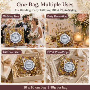 Pétalas de Rosa Naturais Biodegradáveis para Confete de Casamento, Pétalas de Flores Secas Orgânicas para Decorações de Festas em Atacado - Product Image 6