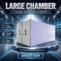 Chambre climatique à design spécial pour température et humidité constantes 18m³ -40~150°C, écran tactile HMI, 380V, haute précision