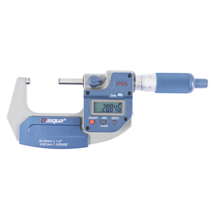 DASQUA <b>Range</b> 25-50mm Accuracy 0.003mm IP65 Wireless Data Transmission Digital Outside Micrometer With Large LCD Screen 4410-2410 - Product Image 3
