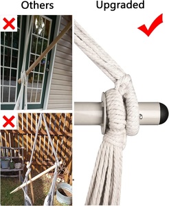 WOQI 도매 저렴한 면 소재 야외용 해먹 의자 (정원, 공원, 농가용) - Product Image 2