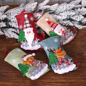 Chaussettes <span class=keywords><strong>de</strong></span> décoration <span class=keywords><strong>de</strong></span> <span class=keywords><strong>Noël</strong></span> Cadeau pour enfants Chaussettes <span class=keywords><strong>de</strong></span> <span class=keywords><strong>Noël</strong></span> <span class=keywords><strong>de</strong></span> vacances personnalisées tricotées - Product Image 4