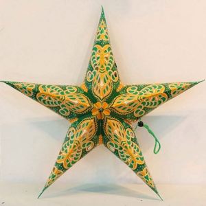 Hot Sale Red Handmade 46cm Christmas Paper <b>Star</b> Ornaments for <b>Hanging</b> Decoration - Product Image 6