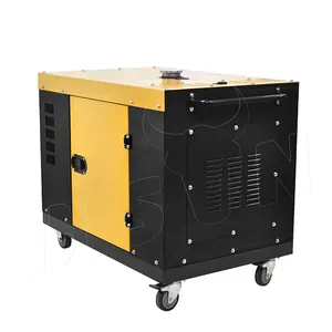 Bison Vertical Air Cooled Electric Start Most Fuel Efficient Single Phase 8000 Watt Silent Diesel Generator