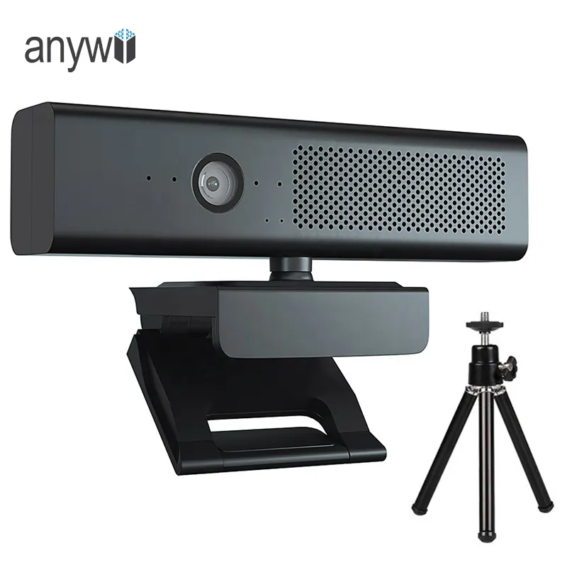 Mini Video Bar Webcam Huddle Room 5x ePTZ Webcam USB Plug-and-play 3 en 1 Webcam