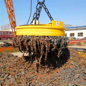 ホットセール 1～10トン積載量 380Vモーター ジャンクヤードリフティングショベルカー用丸型電磁石（ごみ工場向け） - Product Image 2