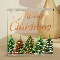 Plaque Souvenir Personnalisée en Acrylique avec Logo, Ornement de Bureau Chrétien, Panneau Acrylique Autoportant, Cadeau de Fête pour Église, Fournisseur