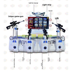 Máquina de arcade de tiro láser de tiroteo multijugador interactivo Delite Simulador de caza de francotirador para centros de entretenimiento - Product Image 3
