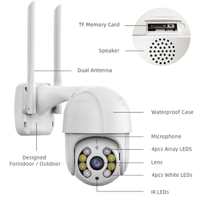 Cámara PTZ Ultra HD WIFI con Doble Luz, Cámara Inteligente Inalámbrica para Exteriores <span class=keywords><strong>V380PRO</strong></span> - Product Image 4