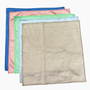 Logo d'emballage personnalisé coloré 40x40cm Pit Stripe Serviette de cuisine à séchage rapide Chiffon de nettoyage en microfibre non pelucheux - Product Image 6