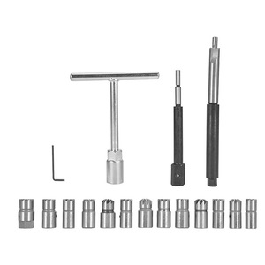 Juego de 17 Piezas para Limpiar Asientos de Inyectores Diésel, Juego de Herramientas de Reparación Automotriz de Acero Aleado con Enchufe de 1/2 Pulgada, Estuche Rígido - Product Image 5