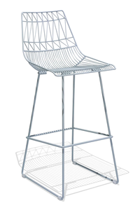 Modern Metal Bar <b>Stool</b> Chair Powder-Coated Finish Backrest and Footrest for Sleek and Comfortable Seating for Bar Garden Room - Product Image 3