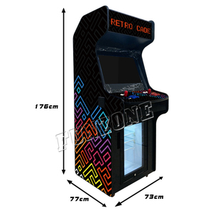 2 người chơi 80S Máy Arcade thẳng đứng với 4708 trò chơi Retro 32 "màn hình với tủ lạnh - Product Image 4