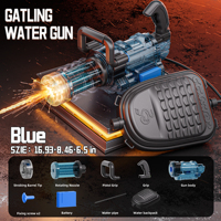 Pistolet à eau électrique Gatling puissant pour enfants, idéal pour les batailles aquatiques estivales en extérieur, les fêtes à la plage, les jeux de piscine et les combats aquatiques.